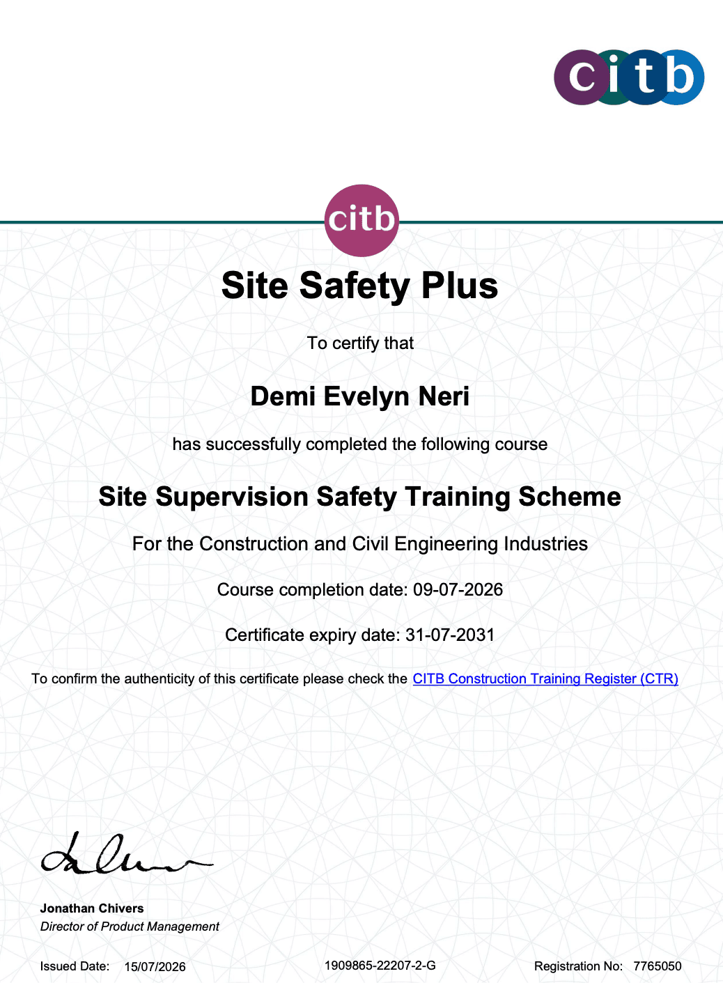 CITB SSSTS Qualification